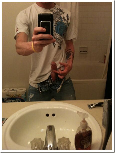 Nice cock in bathroom