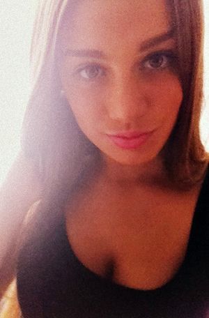 Amazing selfshot photo with lovely blonde teen