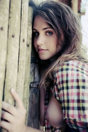 Incredible picture with a stunning brunette teen