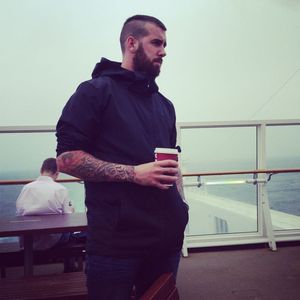 Guy on Boat X-Post from rBeardPorn