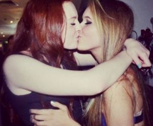 Hot lesbian brunette in this awesome pic