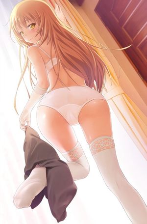Incredible hentai g-string photo featuring lovely brunette stockings