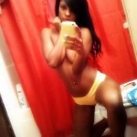 Incredible thong pic with a amazing chocolate skinned boobs