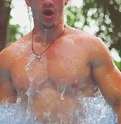 Hot gay athletic body in a hot animated pic