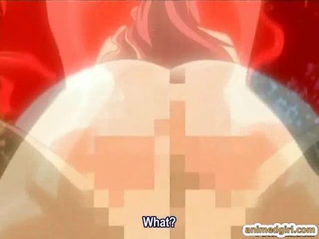 Redhead hentai bigboobs brutally poked in the forest