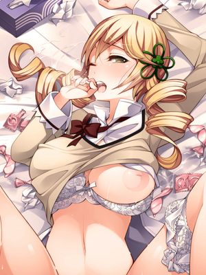 Hot hentai uniform pic with gorgeous rack stockings