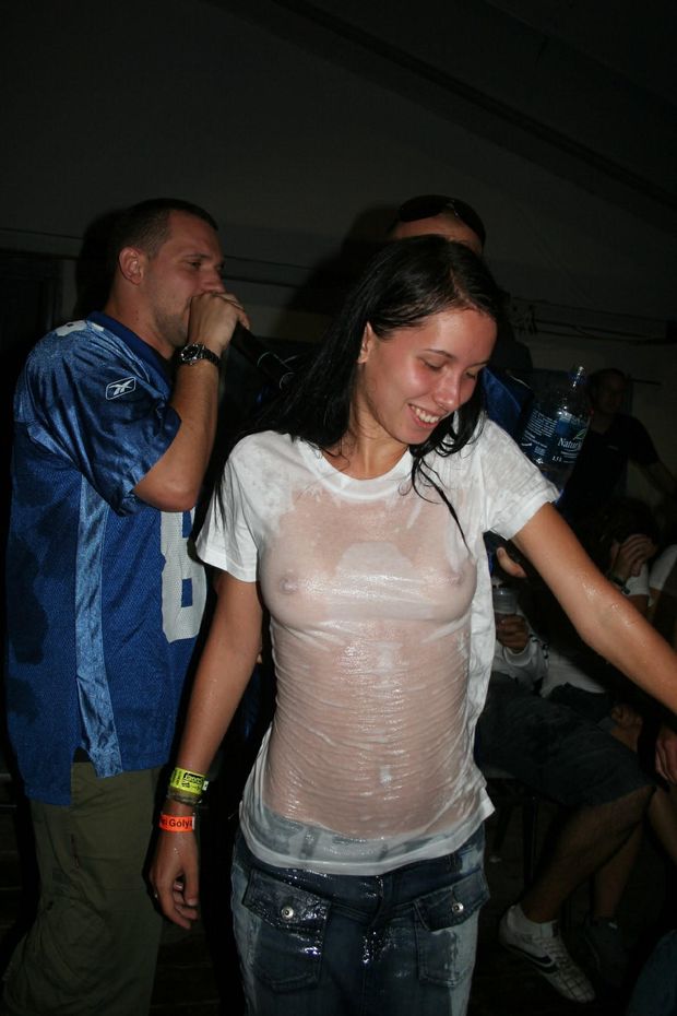 wet white shirt