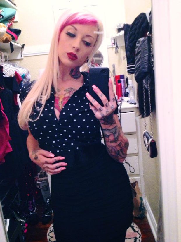 Incredible homemade selfshot pic featuring sexy emo teen