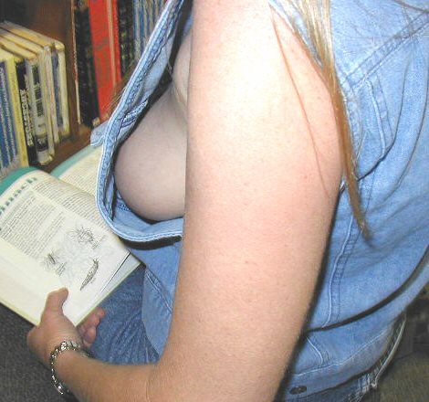 Amazing armhole view at the library