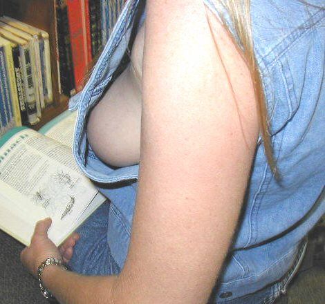Amazing armhole view at the library