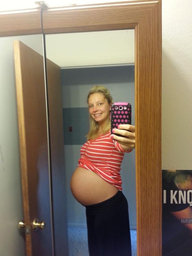 Sexy Pregnant Blonde