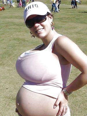 Small Preggo with big tits