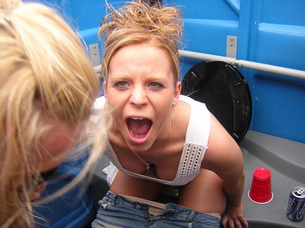 "Stop taking my picture ... I'm on the toilet!"