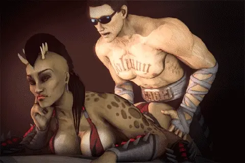 Hot hardcore cosplay animated pic with a hot brunette rack