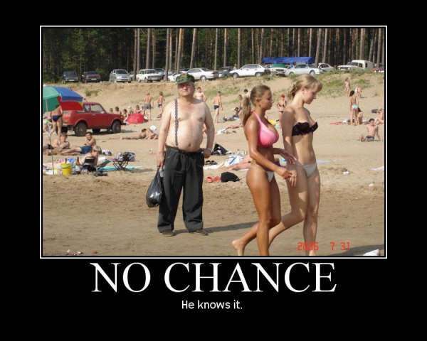 No chance or one in a million ... give the guy some hope