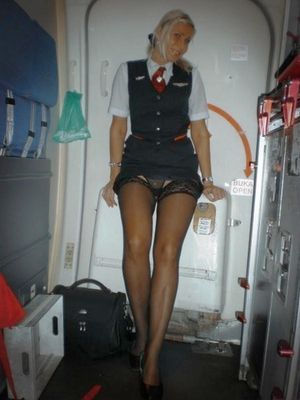 Flight attendant cornered