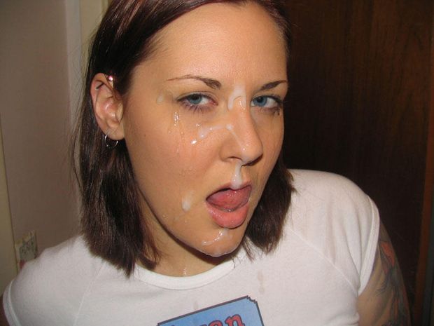 Amazing cum in the face picture