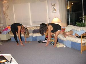 Tit seen through armhole â€¦