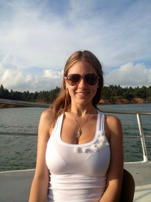 On a boat showcasing great rack