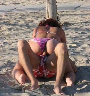 beach sex with bathing suits