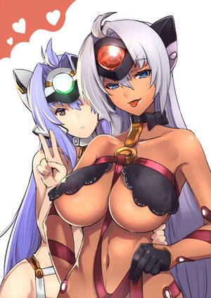 Awesome hentai picture featuring sexy lesbian big tits