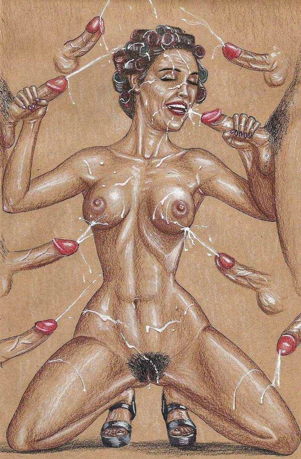 Awesome bukkake money shot pic