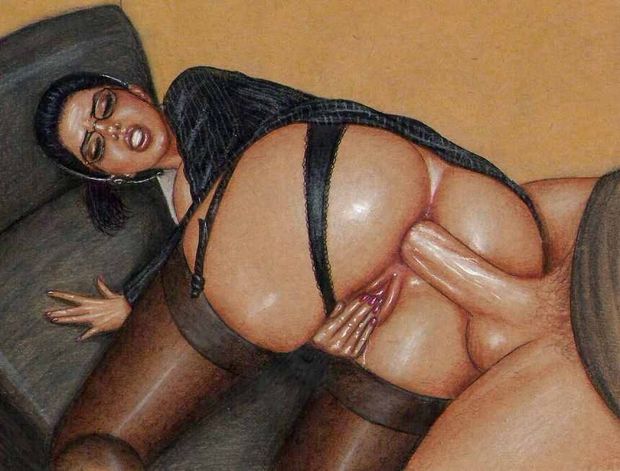 Amazing brunette in hot fuck anime porn pic