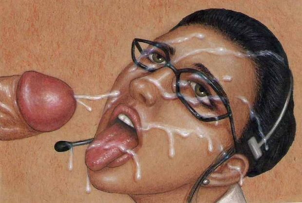 Gorgeous brunette in this incredible money shot hentai pic