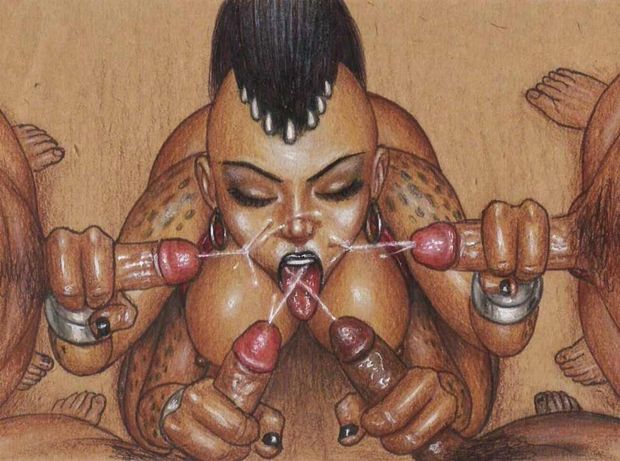 Amazing cum covered anime porn picture