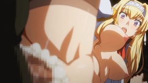 Lovely blonde jugs in awesome creampie fuck gif photo