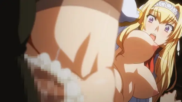 Lovely blonde jugs in awesome creampie fuck gif photo