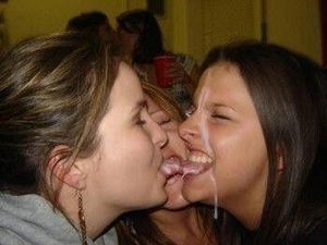 Well, I guess you girls win the dare. I'm so happy you let me cum on all your tongues.