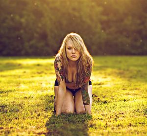 Hot picture with a lovely blonde