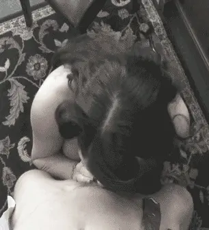Incredible head rub gif image