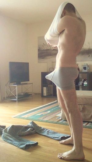 The proper way to walk around the house. XD