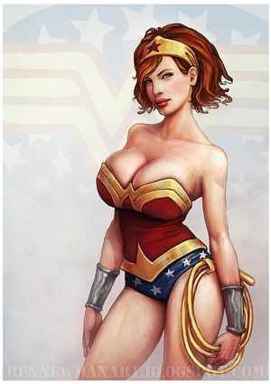 CHRISTINA HENDRICK AS WONDER WOMAN