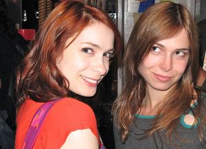 Felicia Day and Veronica Belmont