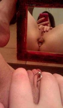 butt plug up ass with clit ring ex girlfriend!