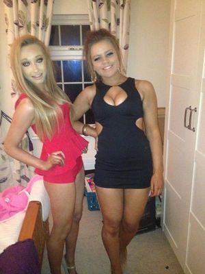 two sluts get ready for a party