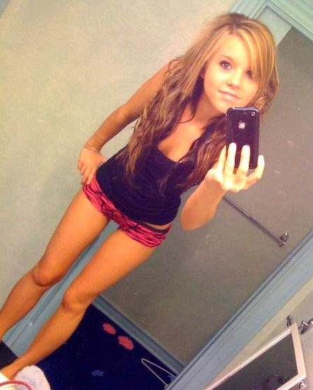 Beautiful blonde teen rookie in this amazing novice selfshot picture