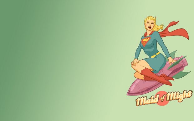 vintage supergirl wallpaper
