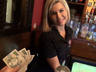 Bartender paid to have sex at work