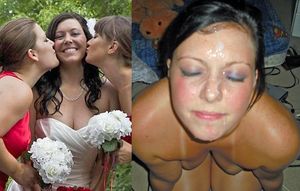 cumming on the bride