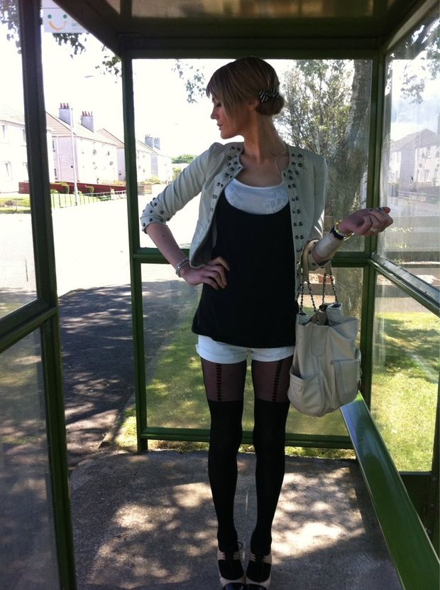 Cute Amateur Tgirl Ellery Sweet is waiting for the bus wearing cute outfit, I would love to meet her.. Cute Tranny!