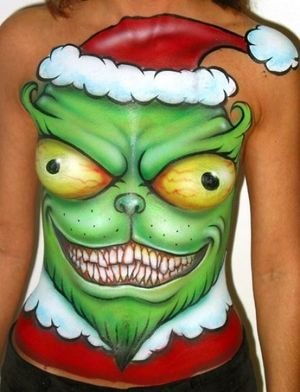 Grinch body paint