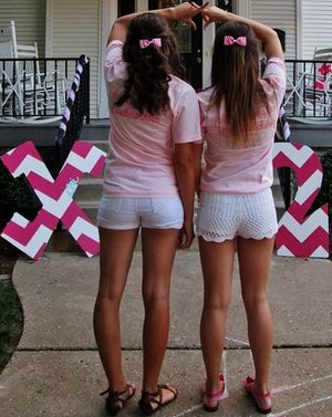 College sorority sisters showing off their pounded up used asses.