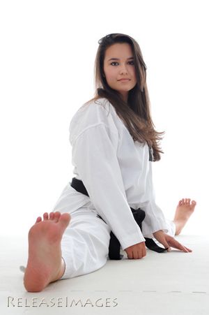Tae Kwon Do Stretch by Patricia.Stein on Flickr. www.girls4contortion.com