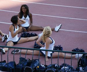 cheerleaders pregame by bulgo125 on Flickr. girls4contortion.com