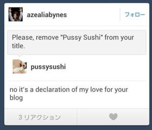 ero-ashi: Hahahahahaha. Pussysushi is such a faggot. How about...