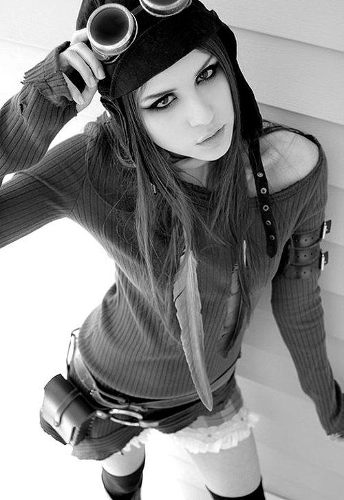 Steampunk Cosplay Black/White